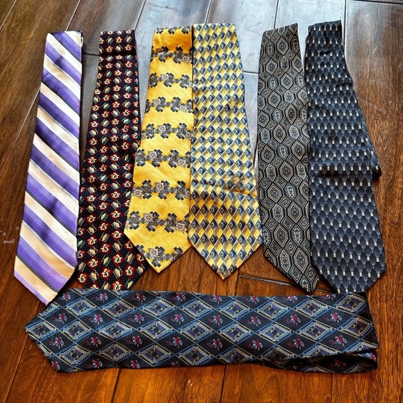 Men’s Ties - Assorted Brands - bundle of 7 - Picture 1 of 8
